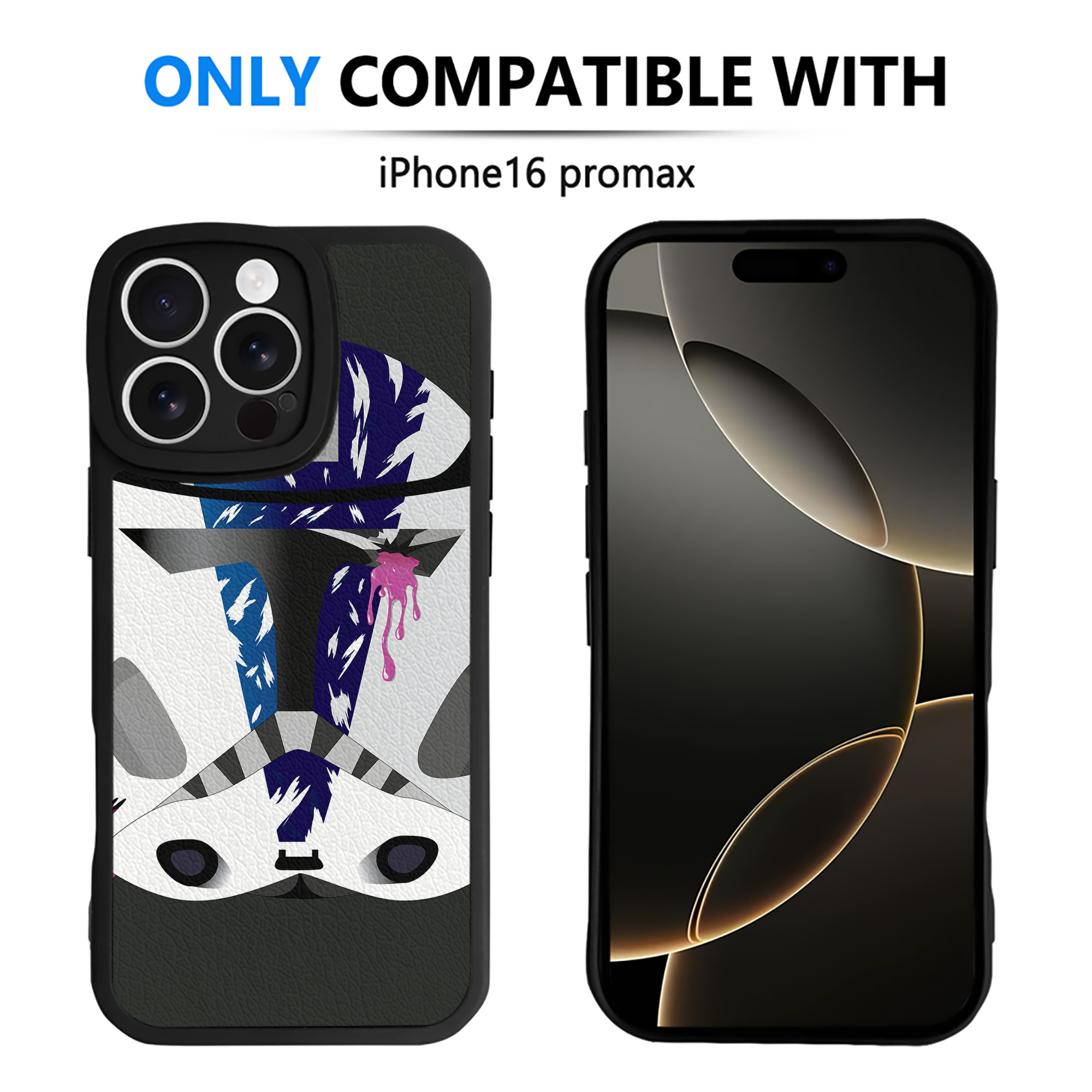 （画像用） スター・ウォーズ Star Wars 【iPhone 16シリーズ対応】シリコンスマホケース（レザー調） 材質：シリコン
